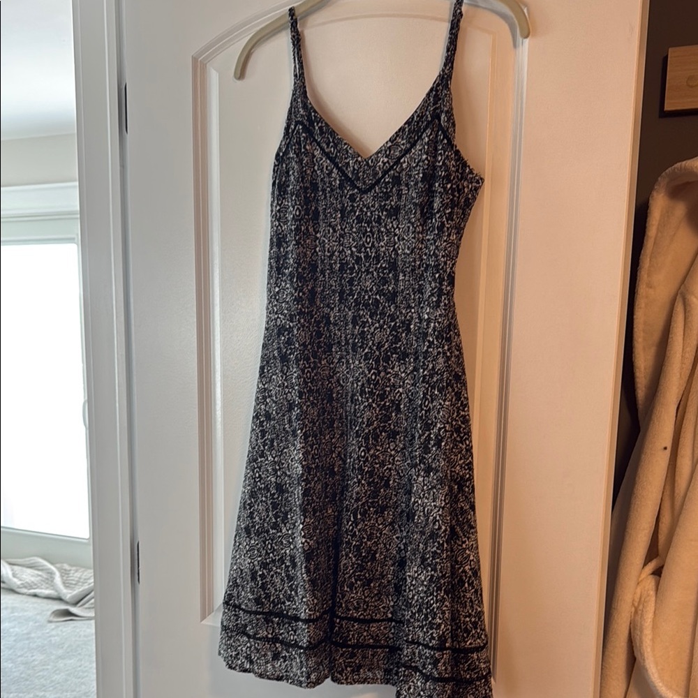 AQUA BRAND Black and White Women's Dress